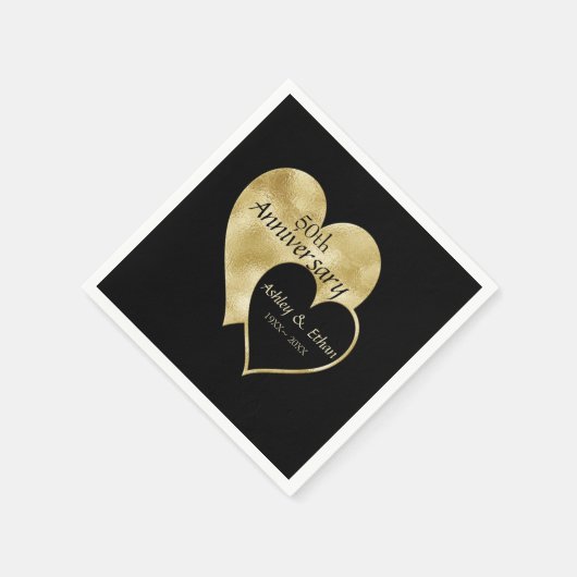 Serviette En Papier Deux coeurs (Coin)