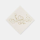 Serviette En Papier Deux coeurs (Coin)