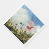 Serviette En Papier Deux colibris et une orchidée Papier Serviettes d' (Coin)
