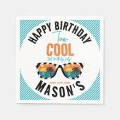Serviette En Papier Deux Cool Boy 2e fête d'anniversaire (Devant)