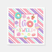 Serviette En Papier Deux doux papier d'anniversaire (Devant)