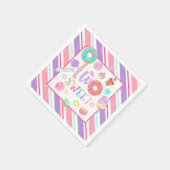 Serviette En Papier Deux doux papier d'anniversaire (Coin)