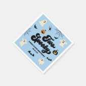 Serviette En Papier Deux Éffrayants Blue Halloween 2e fête d'anniversa (Coin)