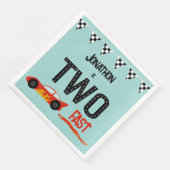 Serviette En Papier Deux enfants rapides course deuxième anniversaire (Coin)