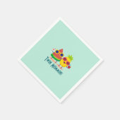 Serviette En Papier Deux fruits d'été (Coin)