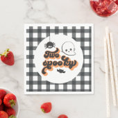 Serviette En Papier Deux Halloween Éffrayant 2e anniversaire (En situation)