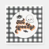 Serviette En Papier Deux Halloween Éffrayant 2e anniversaire (Devant)