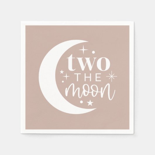 Serviette En Papier Deux La Lune Blush (Devant)
