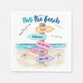 Serviette En Papier Deux La Plage | Enfants 2e anniversaire (Devant)