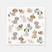 Deux laissez les chiens sortir Fête de chiots Serv