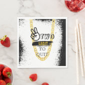 Serviette En Papier DEUX LEGIT À QUITTER 2e Anniversaire (En situation)