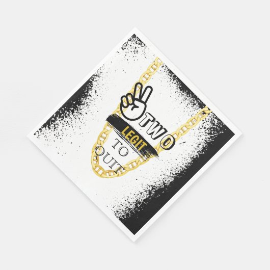 Serviette En Papier DEUX LEGIT À QUITTER 2e Anniversaire (Coin)