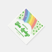 Serviette En Papier Deux Lucky Charm Rainbow 2e fête d'anniversaire (Coin)
