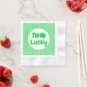 Serviette En Papier Deux Lucky St Patrick's Day 2e anniversaire (En situation)