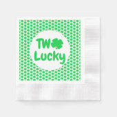 Serviette En Papier Deux Lucky St Patrick's Day 2e anniversaire (Devant)