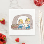 Serviette En Papier Deux mineurs