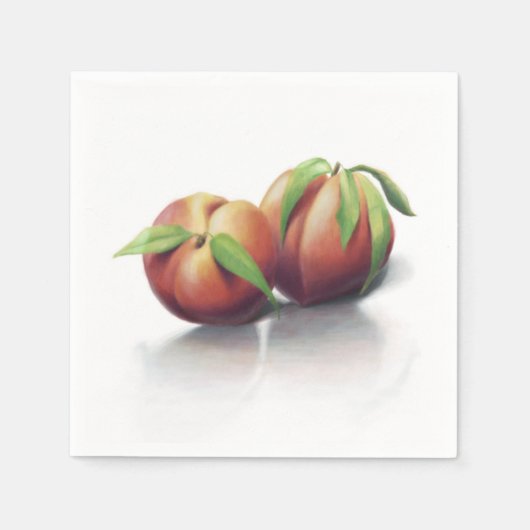 Serviette En Papier Deux pêches - Napkin (Devant)