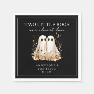 Serviette En Papier Deux petites fantômes de bousillards Fleurs sauvag