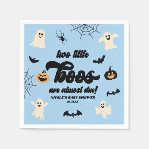 Serviette En Papier Deux petits boos jumeaux Baby shower d'Halloween