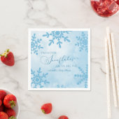 Serviette En Papier Deux petits flocons de neige Baby shower jumeaux d (En situation)