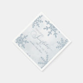 Serviette En Papier Deux petits flocons de neige Baby shower jumeaux d (Coin)