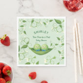 Serviette En Papier Deux petits pois dans un bébé pod Garçon Douche ju (En situation)