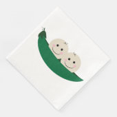 Serviette En Papier Deux petits pois dans un pod Twins Baby (Coin)