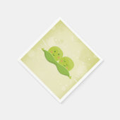 Serviette En Papier Deux pois dans un pod Papier Napkin Baby shower ju (Coin)