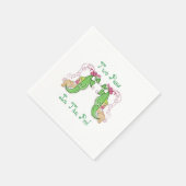 Serviette En Papier Deux Pois En Pod Jumeaux serviettes (Coin)