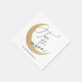 Serviette En Papier Deux serviettes d'anniversaire de la Lune (Coin)