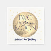 Serviette En Papier Deux serviettes de la lune 2e anniversaire (Devant)