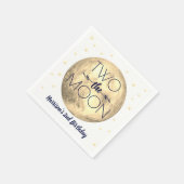 Serviette En Papier Deux serviettes de la lune 2e anniversaire (Coin)