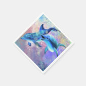Serviette En Papier Deux serviettes Dolphin (Coin)
