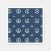 Serviette En Papier Deux Super Retro Boy signe la paix (Devant)