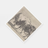 Serviette En Papier Deux taureaux de combat (par Paulus Potter) (Coin)