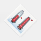 Serviette En Papier Deux thermomètres (Coin)