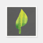 Serviette En Papier Devenez écolo éco-feuille de la nature (Devant)