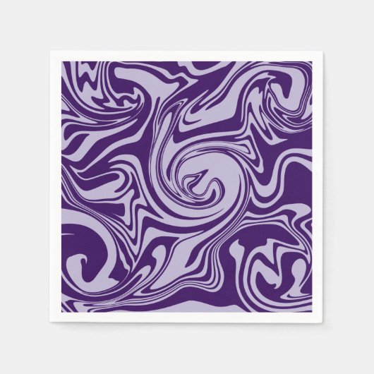 Serviette En Papier Déversement - Violet (Devant)