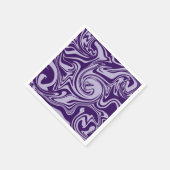 Serviette En Papier Déversement - Violet (Coin)