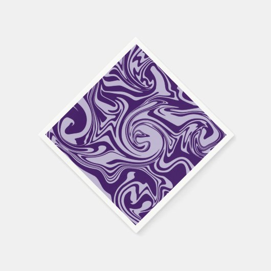 Serviette En Papier Déversement - Violet (Coin)