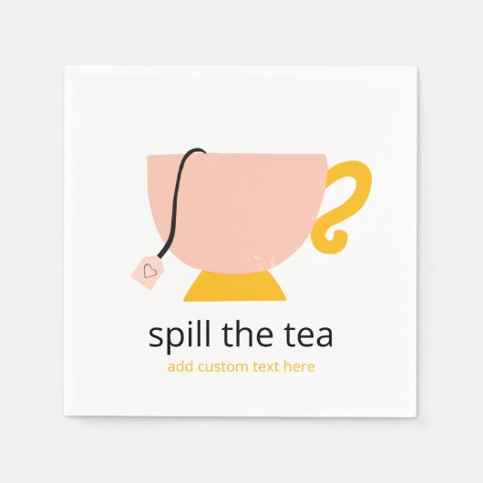 Serviette En Papier Déverser le thé (Devant)