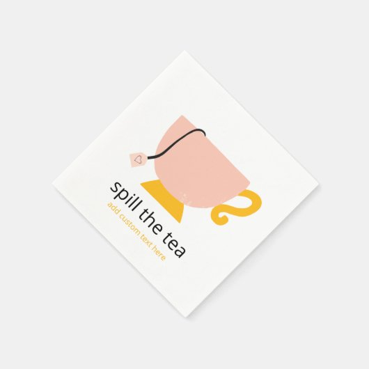 Serviette En Papier Déverser le thé (Coin)