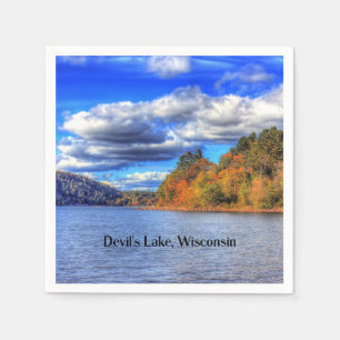 Serviette En Papier Devil's Lake, Wisconsin photo pittoresque