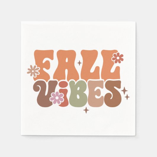 Serviette En Papier Devis d'automne (Devant)