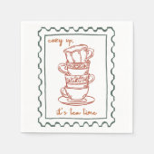 Serviette En Papier Devis d'automne (Devant)