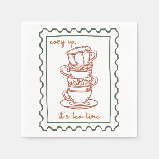 Serviette En Papier Devis d'automne (Devant)