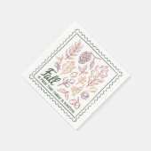 Serviette En Papier Devis d'automne (Coin)