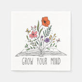 Serviette En Papier Devis Fleur sauvage vintage (Devant)