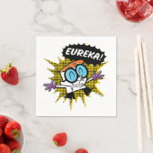 Serviette En Papier Dexter "Eureka!" Halftone Callout Graphic (En situation)