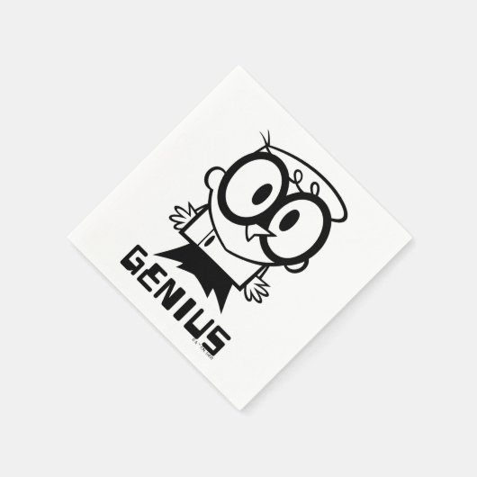 Serviette En Papier Dexter "Genius" - Graphique en bref (Coin)